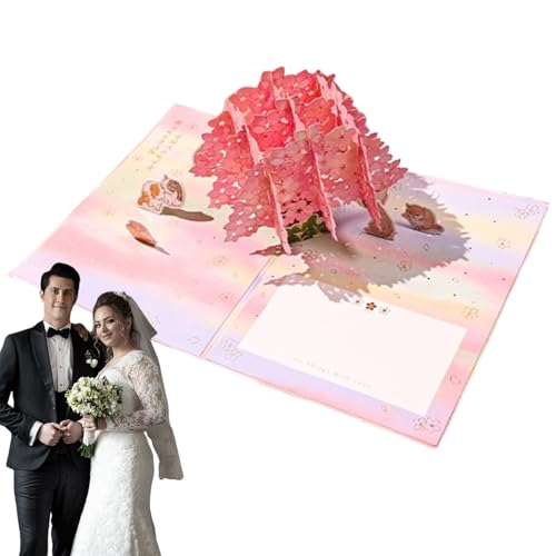 3D-Pop-up-Geburtstagskarte – KeepSake handgefertigtes Hochzeitsbriefdokument | Sentimentaler gefalteter Überraschungsornament, dekorative Kunstszene für Damen, Ihre Freundin, Freundin von Va 3D-Pop-up-Geburtstagskarte – KeepSake handgefertigtes Hochzeitsbriefdokument | Sentimentaler gefalteter Überraschungsornament, dekorative Kunstszene für Damen, Ihre Freundin, Freundin von Va von Générique