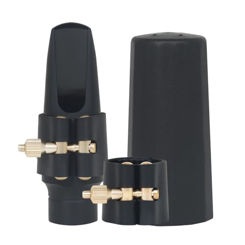 Alto Saxophon Mouthpiece, Sax Flute Head Cap Set, Ligatur Clip Zubehör, Strong Lightweight 48.3g, Portable Compact Ideal for Instrument Performance and Practice Alto Saxophon Mouthpiece, Sax Flute Head Cap Set, Ligatur Clip Zubehör, Strong Lightweight 48.3g, Portable Compact Ideal for Instrument Performance and Practice von Générique