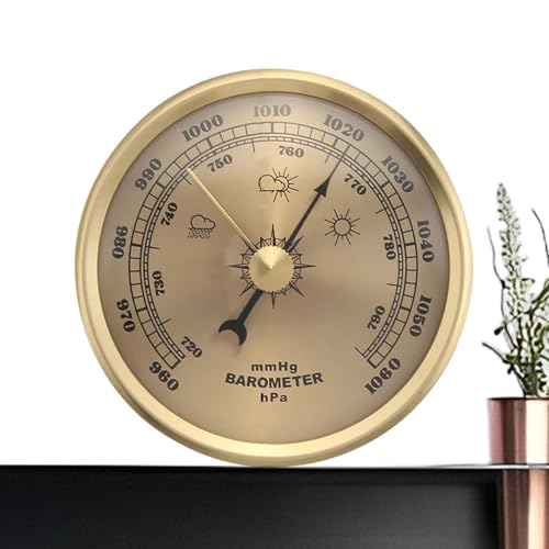 Analoge Wetterstation – Luftdruckmesser des Barometers 70 mm, integriertes Hygrometer-Werkzeug | Wandvorhersage, gerahmt, für den Innen- und Außenbereich, klassische Wetteranzeige für die Analoge Wetterstation – Luftdruckmesser des Barometers 70 mm, integriertes Hygrometer-Werkzeug | Wandvorhersage, gerahmt, für den Innen- und Außenbereich, klassische Wetteranzeige für die von Générique