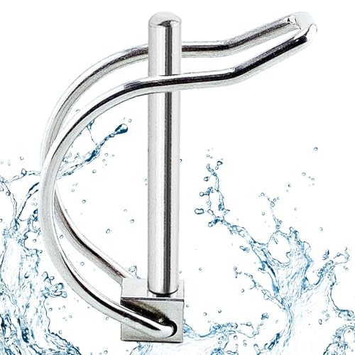 Anhängerkupplungspin - Robuster Edelstahl Sicherheitsstift für die Anhängerkupplung, Schnellspanner Typ D-Type Clip | Haltbarer Pin für Traktoren der Zunge Anhängerkupplungspin - Robuster Edelstahl Sicherheitsstift für die Anhängerkupplung, Schnellspanner Typ D-Type Clip | Haltbarer Pin für Traktoren der Zunge von Générique