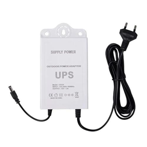 Außen – Adapter für Kamera ohne Unterbrechung, Unterbrechungsfrei | Kamera-Adapter mit 12 V2A-Gold, Kurzschlussschutz, Akku von Générique