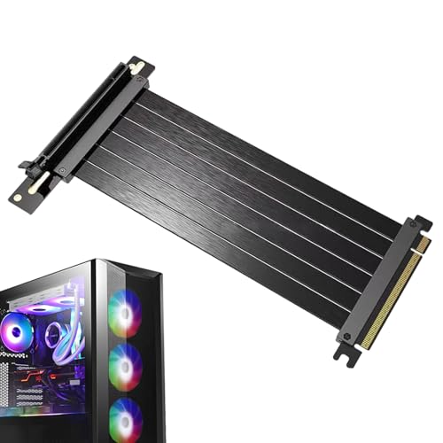 Flexibles PCIE PCIE GPU-Verlängerungsadapterkabel – rechtwinkliger Videokartenlink | Vertikaler Grafikanschluss mit hoher Geschwindigkeit für Heimwerkerprojekte, PC-Modding, L Flexibles PCIE PCIE GPU-Verlängerungsadapterkabel – rechtwinkliger Videokartenlink | Vertikaler Grafikanschluss mit hoher Geschwindigkeit für Heimwerkerprojekte, PC-Modding, L von Générique
