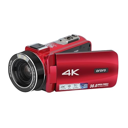 Générique 4K Kamera optischer Zoom, 10-facher Zoom, Vlogging Kamera, HD, 1080p, 30 fps, Ultra-HD-Camcorder, Live-Kamera mit Fernbedienung von Générique