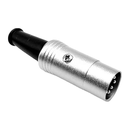 Générique 5-poliger Audioadapter, 5-poliger DIN-Stecker | 5-poliger DIN-Stecker für Audio | Versilbertes vielseitiges Verbindungswerkzeug für Audios, Beamer und Mikrofone Générique 5-poliger Audioadapter, 5-poliger DIN-Stecker | 5-poliger DIN-Stecker für Audio | Versilbertes vielseitiges Verbindungswerkzeug für Audios, Beamer und Mikrofone von Générique