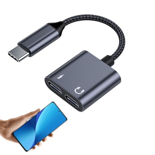 Générique Adapter Typ C Audio Stick USB C 3,5 mm – Audiokabel mit Schnellladung, Adapter für Kopfhörer, 2 in Générique Adapter Typ C Audio Stick USB C 3,5 mm – Audiokabel mit Schnellladung, Adapter für Kopfhörer, 2 in von Générique