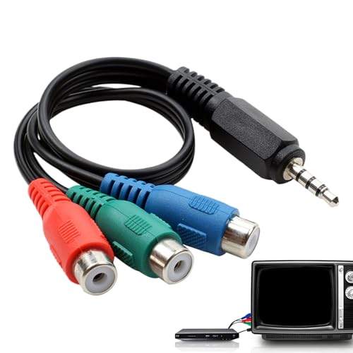 Générique Audio-Videoadapterkabel – Clean Design AV Simple Clear, Audiokabel, weibliches Kabel für den Computer TV MP3-Player, Reisedesign von Générique