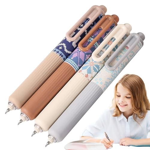 Générique Gelschreiber für Journaling, einziehbare Stifte | Fettpresse Schreibstifte-Set mit 4,5 mm feiner Spitze in weicher Ausführung von Générique