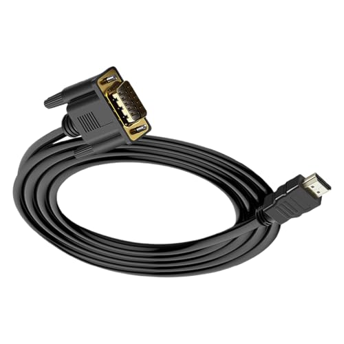 Générique HD auf VGA-Kabel, VGA-Adapterkabel, Anti-Interferenz Konverter, Monitor Projektor TV Laptop Desktop Connector, Kupferdraht, 1,8 m lang, zuverlässige Video-Signalübertragung Générique HD auf VGA-Kabel, VGA-Adapterkabel, Anti-Interferenz Konverter, Monitor Projektor TV Laptop Desktop Connector, Kupferdraht, 1,8 m lang, zuverlässige Video-Signalübertragung von Générique