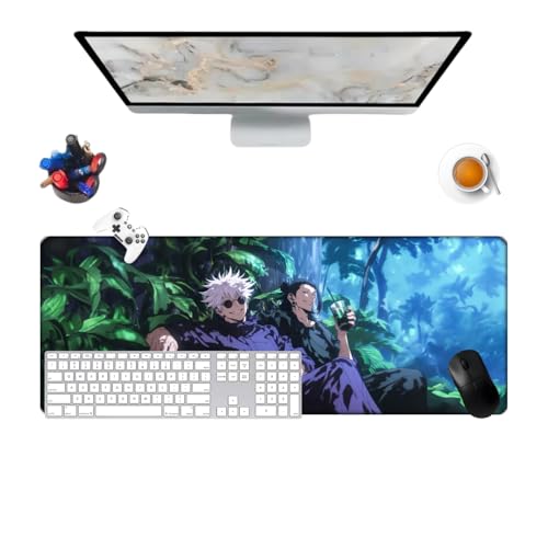 Générique Jujutsu Satoru Gojo Anime Gaming-Mauspad, wasserdicht, 800 x 300 x 3 mm und Unterseite aus rutschfestem Gummi, strukturierte Oberfläche Générique Jujutsu Satoru Gojo Anime Gaming-Mauspad, wasserdicht, 800 x 300 x 3 mm und Unterseite aus rutschfestem Gummi, strukturierte Oberfläche von Générique