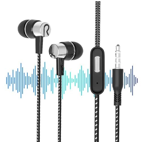 Générique Kabelgebundene Kopfhörer für Telefon, In-Ear-Kopfhörer, kabelgebunden, In-Ear-Kopfhörer, kabelgebunden, aktiv, bequem, mit Générique Kabelgebundene Kopfhörer für Telefon, In-Ear-Kopfhörer, kabelgebunden, In-Ear-Kopfhörer, kabelgebunden, aktiv, bequem, mit von Générique