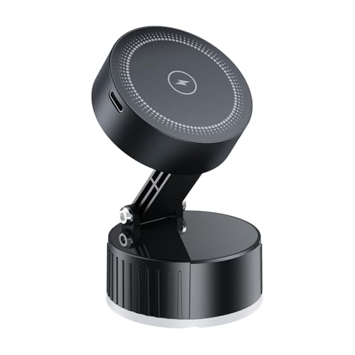 Générique Magnetische Telefonhalterung, Saugnapf-Basis mit 15 W Wireless Charging, vielseitiges Tisch- oder Büro-Setup, verstellbare Halterung für Recording oder Viewing, 3,6 x 5,9 cm Générique Magnetische Telefonhalterung, Saugnapf-Basis mit 15 W Wireless Charging, vielseitiges Tisch- oder Büro-Setup, verstellbare Halterung für Recording oder Viewing, 3,6 x 5,9 cm von Générique