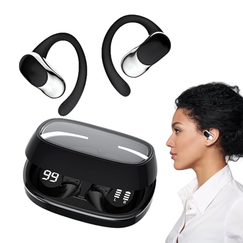 Générique Open Earbuds – Offene kabellose Kopfhörer | Elektronisch für die breite Öffentlichkeit für Laufen, Sport, Arbeit, Frauen, Streaming, Live-Spiele von Générique