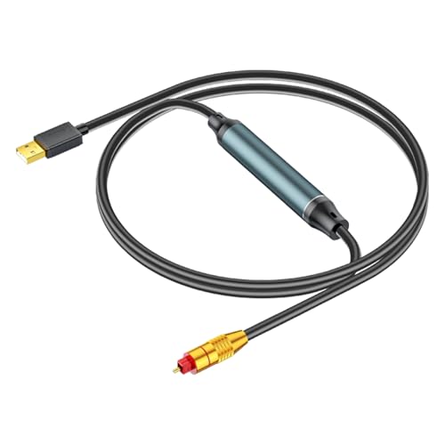 Générique Optischer USB-Audioadapter, optisches USB-Kabel | Optischer Audio-Adapter, Plug and Play, optisches Kabel, schwarz, tragbar, optisch, für Reisen Générique Optischer USB-Audioadapter, optisches USB-Kabel | Optischer Audio-Adapter, Plug and Play, optisches Kabel, schwarz, tragbar, optisch, für Reisen von Générique
