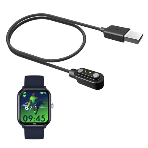 Générique PUSHI Store kompatibel mit USB-Kabel für Smartwatch ICE-WATCH Smartwatch Kinder ICE Smart Junior 2.0 1,75 Zoll (schwarz) von Générique