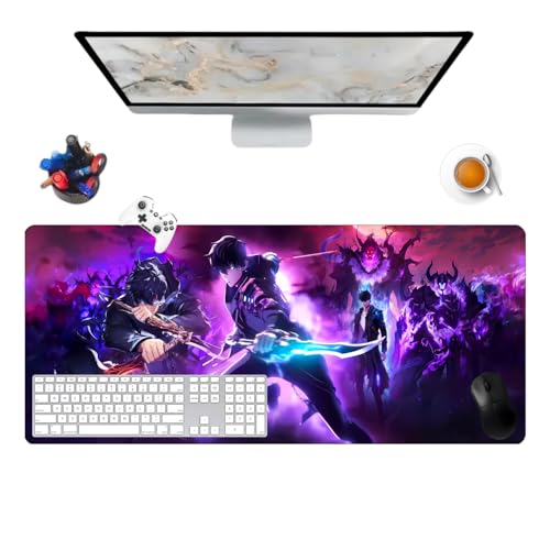 Solo Leveling Anime Multifunction Gaming-Mauspad, wasserdicht, 900 x 400 x 3 mm, Unterseite aus Gummi, rutschfeste Oberfläche, strukturierte Oberfläche Solo Leveling Anime Multifunction Gaming-Mauspad, wasserdicht, 900 x 400 x 3 mm, Unterseite aus Gummi, rutschfeste Oberfläche, strukturierte Oberfläche von Générique