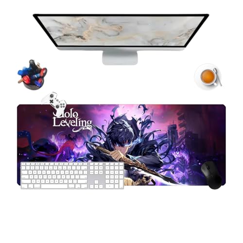 Solo Leveling Multifunktions-Mauspad, Anime, Gaming-Tastatur, wasserdicht, 800 x 300 x 3 mm, rutschfeste Gummibasis (3) von Générique