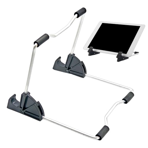 Générique Tablet-Halterung, Tablet-Halterung aus Aluminium, faltbar, tragbar, kompakt, zum Lesen im Bett, Reisen, Büro, Auto, Haus und unterwegs Générique Tablet-Halterung, Tablet-Halterung aus Aluminium, faltbar, tragbar, kompakt, zum Lesen im Bett, Reisen, Büro, Auto, Haus und unterwegs von Générique
