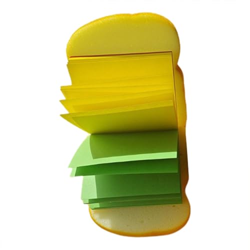 Haftnotizen zum Thema Lebensmittel, selbstklebende Haftnotizen zum Thema Ernährung | lustige Notizblöcke Erinnerung | Kreative Haftnotizen in Sandwichform, Haftnotizen von Générique