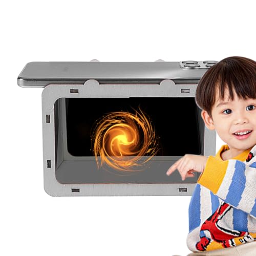 Hologram-Display, Projektorstand, Handyhalterung, 3D-Reflektions-Setup mit Basis, kompaktes Licht-Visual Tool für Heimkino-Entertainment-Nutzung, 5,12 x 3,94 x 3,54 Zoll von Générique