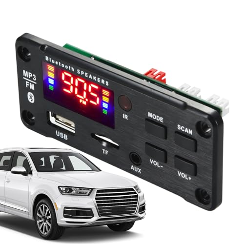 Interaktives MP3-Board mit Verstärker, 12 V, Auto-Audio-Decoding Board, Controller, Modifikation des Bildschirms, Verstärker 5.0 Receiver für Lautsprecher oder andere Anwendungen, 3,62 x 1,61 Zoll von Générique