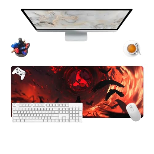Japanese Uchiha Clan Anime Pretty Mauspad für Büro, rutschfest, strukturierte Oberfläche, 800 x 300 x 3 mm, für Computer, Gamer, Büro und Laptops Japanese Uchiha Clan Anime Pretty Mauspad für Büro, rutschfest, strukturierte Oberfläche, 800 x 300 x 3 mm, für Computer, Gamer, Büro und Laptops von Générique