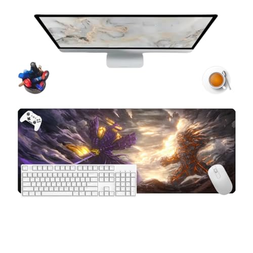 Japanese Uchiha Clan Mauspad, Gamer, Schreibtisch-Dekoration, Mauspad, wasserdicht, Unterseite aus Gummi, rutschfest, Oberfläche für Computer von Générique