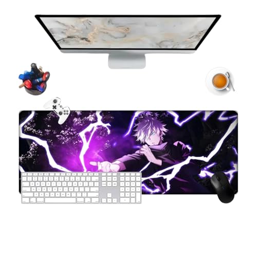Jujutsu Satoru Gojo Anime Mauspad für Büro, rutschfest, strukturierte Oberfläche, 800 x 300 x 3 mm, für Computer, Gamer, Zuhause und Laptops Jujutsu Satoru Gojo Anime Mauspad für Büro, rutschfest, strukturierte Oberfläche, 800 x 300 x 3 mm, für Computer, Gamer, Zuhause und Laptops von Générique