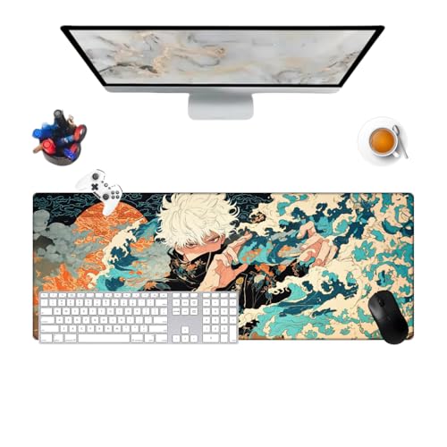 Jujutsu Toge Anime Pretty Mauspad, Anime, Büro, rutschfest, strukturierte Oberfläche, 800 x 300 x 3 mm, für Computer, Gamer, Zuhause und Laptops (1) von Générique
