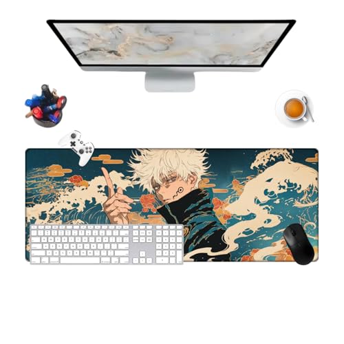 Jujutsu Toge Anime Pretty Mauspad, Anime, Büro, rutschfest, strukturierte Oberfläche, 800 x 300 x 3 mm, für Computer, Gamer, Zuhause und Laptops (2) von Générique