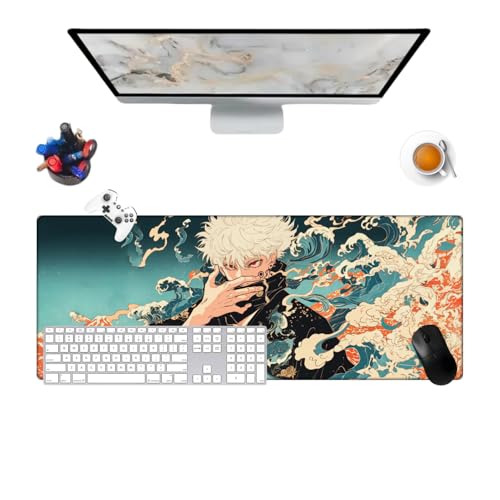 Jujutsu Toge Anime Pretty Mauspad, Anime, Büro, rutschfest, strukturierte Oberfläche, 800 x 300 x 3 mm, für Computer, Gamer, Zuhause und Laptops (4) von Générique