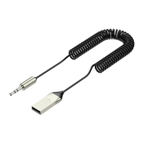 Kabelloser Aux-Input, Metall Automotive Receiver, 6,69 x 1,97 x 0,79 Zoll Autoadapter mit Handsfree Calling Mikrofon, BT 5.2 für Navigation, Home Stereo, Lautsprechersysteme Kabelloser Aux-Input, Metall Automotive Receiver, 6,69 x 1,97 x 0,79 Zoll Autoadapter mit Handsfree Calling Mikrofon, BT 5.2 für Navigation, Home Stereo, Lautsprechersysteme von Générique