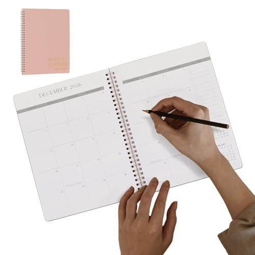 Kalender 2025-2026 Planer 2025-2026 Monatsplaner Portables Monatsplaner Notizbuch | Kalender Organizer Tagebuch Prägnant Weich von Générique