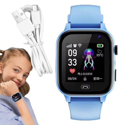 Kinder-Smartwatch, 4G GPS-Tracker mit Kamera und Blitzlicht, wiederaufladbarer Akku-Rekorder für Schule, Reisen, Sicherheit im Freien & Lernen Kinder-Smartwatch, 4G GPS-Tracker mit Kamera und Blitzlicht, wiederaufladbarer Akku-Rekorder für Schule, Reisen, Sicherheit im Freien & Lernen von Générique
