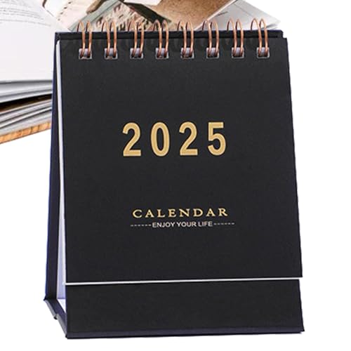 Kleiner Schreibtischkalender, kleiner Kalender für den Schreibtisch | Stehtisch-Kalender 2025, gerollter Arbeitskalender, Schreibtischkalender für die Planung oder Organisation von Générique