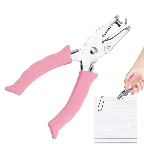 Locher mit 1 Loch, Einlochstanzer, robustes Stanzwerkzeug mit 1 Loch | Tragbares Papierstanzer, Scrapbooking-Werkzeug mit ergonomischem weichem Griff für Laptop von Générique