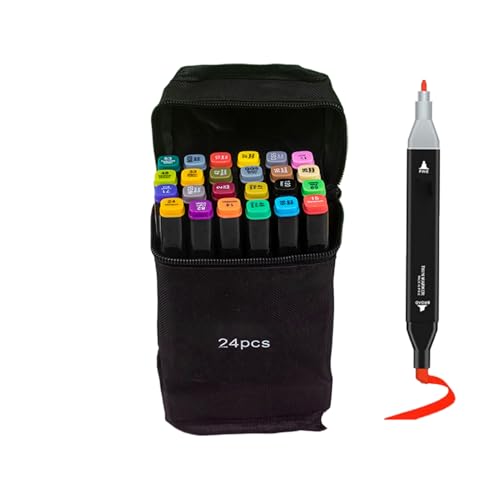 Marker-Set mit doppelter Spitze – Malbücher für Erwachsene, kreative Zeichenmarker, Stift | Pinsel mit doppelter Spitze, Permanent zum Zeichnen, feine Pinselspitze, Journalisatio Marker-Set mit doppelter Spitze – Malbücher für Erwachsene, kreative Zeichenmarker, Stift | Pinsel mit doppelter Spitze, Permanent zum Zeichnen, feine Pinselspitze, Journalisatio von Générique