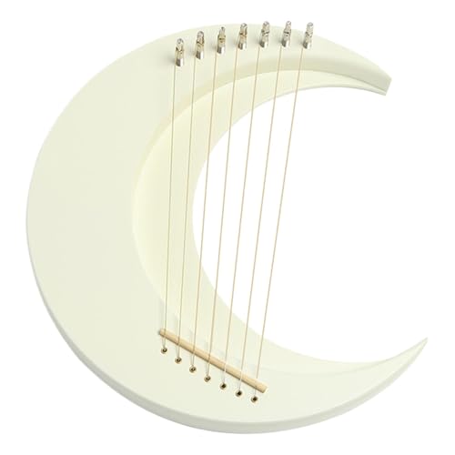 Musikinstrument Harfe Lyre, Halbmond Harfe | Harfe Harfe aus Holz mit 7 Saiten, Klavier Lyra Mond - Halbmond Musikinstrument, tragbare Harfe mit Einstellschlüssel für AMATE Musikinstrument Harfe Lyre, Halbmond Harfe | Harfe Harfe aus Holz mit 7 Saiten, Klavier Lyra Mond - Halbmond Musikinstrument, tragbare Harfe mit Einstellschlüssel für AMATE von Générique