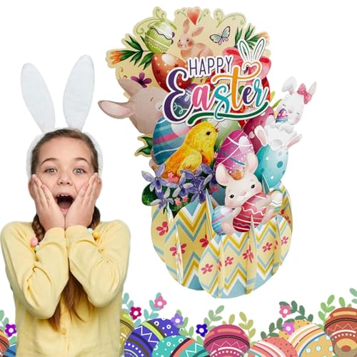 Ostergrußkarten, Pop Up Grußkarte, Ostergrußkarten Pop-Up | Geburtstagskarte für sie, Geschenkkarte Valentinstag, Grußkarte Eier mit Umschlag für Ostergrußkarten, Pop Up Grußkarte, Ostergrußkarten Pop-Up | Geburtstagskarte für sie, Geschenkkarte Valentinstag, Grußkarte Eier mit Umschlag für von Générique