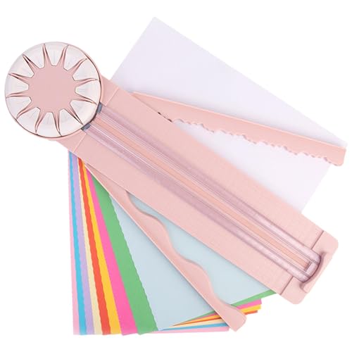 Papierschneider, 12 in 1, Papierschneider für Scrapbooking, multifunktionale Guillotine, Schiebepapierschneider, vielseitige Bastelpapierschneidemaschine, Papierschneidewerkzeug von Générique
