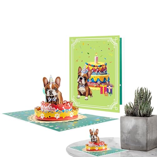 Pop-up-Geburtstagskarten – 3D-Hunde-Design, niedliche Note für , Enkel, Sohn, Tante, Mutter, Sohn, Mutter, Tochter, lustige und kreative Pop-up-Geburtstagskarte für Freund Freundin Pop-up-Geburtstagskarten – 3D-Hunde-Design, niedliche Note für , Enkel, Sohn, Tante, Mutter, Sohn, Mutter, Tochter, lustige und kreative Pop-up-Geburtstagskarte für Freund Freundin von Générique