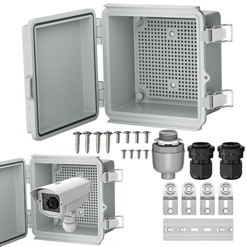 Power-Verteilerkasten für den Außenbereich, IP65 wasserdicht, robuster Lautsprecher | Sichere und sichere Kabelaufbewahrung für Straßenbeleuchtung, Außenbeleuchtung, Außenbeleuchtung, Schild von Générique