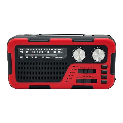 Radio wiederaufladbar mit Solarenergie, Außenradio mit Solarenergie, mit Taschenlampe – kabelloser Lautsprecher, AM/FM, wasserdicht, mit Taschenlampe für Wandern und Reisen mit der Familie, Erwachsene Radio wiederaufladbar mit Solarenergie, Außenradio mit Solarenergie, mit Taschenlampe – kabelloser Lautsprecher, AM/FM, wasserdicht, mit Taschenlampe für Wandern und Reisen mit der Familie, Erwachsene von Générique