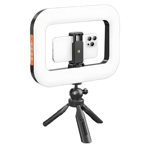 Ringlicht, Handheld Phone Light, 6,26 x 8,66 Zoll mit kontinuierlichem Ausgang, verstellbare tragbare LED-Beleuchtung für Vlogging, Studio-Filme, Content Creation und Fotografie von Générique