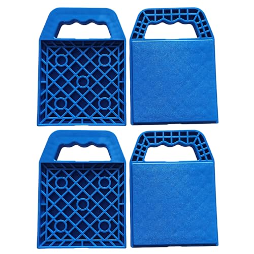 Rv Jack Pads, Car Jack Set, 24,6 x 16,69 cm, tragbar, rutschfest, kompakt, Multiangle Leveling, Authentic Equipment Rv Halterungen Pad für Road Trip Motorhome Caravan Rv Jack Pads, Car Jack Set, 24,6 x 16,69 cm, tragbar, rutschfest, kompakt, Multiangle Leveling, Authentic Equipment Rv Halterungen Pad für Road Trip Motorhome Caravan von Générique