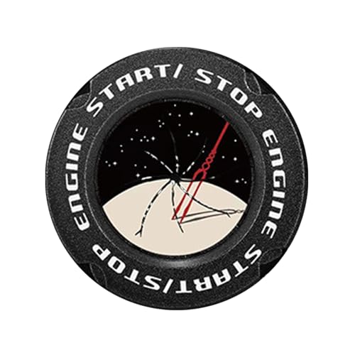 Schneiden Sie die Abdeckung des Startknopfs, die Abdeckung des Motorstartknopfs | Coole Startkleber, elegante Dekoration zum Schutz der Aufkleber für das Armaturenbrett von Générique