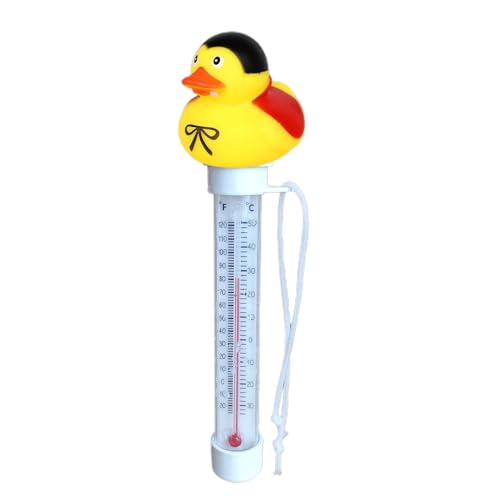 Schwimmende Ententhermometer – Entensensor aus Vinyl, Poolschwimmer, Tanksonde | Kleine genaue Anzeige mit Seil, digitales Wassertemperatur-Thermometer für l Schwimmende Ententhermometer – Entensensor aus Vinyl, Poolschwimmer, Tanksonde | Kleine genaue Anzeige mit Seil, digitales Wassertemperatur-Thermometer für l von Générique