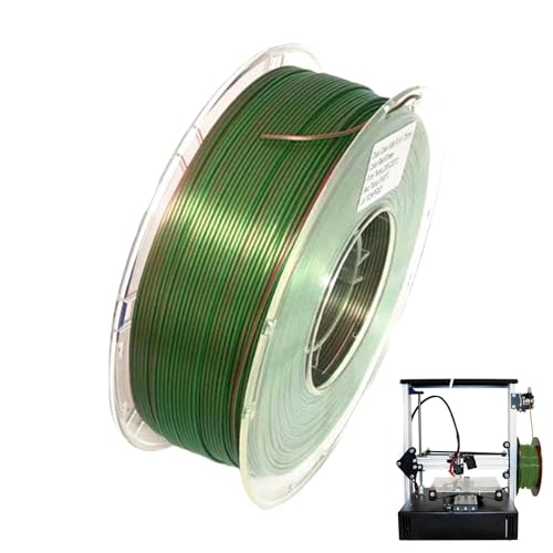 Seidendrucker-Filament, Seidenfilament, 1,75 mm, zweifarbig, schnelles, mehrfarbiges Filament, 1,75 mm, Farbwechsel Seidendrucker-Filament, Seidenfilament, 1,75 mm, zweifarbig, schnelles, mehrfarbiges Filament, 1,75 mm, Farbwechsel von Générique