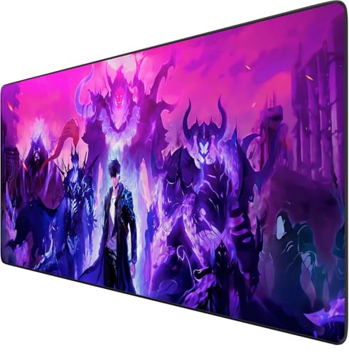 Générique Solo Leveling Mauspad, Anime, großes Gaming-Mauspad, wasserfest, mit Gummibasis, rutschfest, strukturierte Oberfläche, ideal für Computer und PC, Maße 800 x 300 mm Générique Solo Leveling Mauspad, Anime, großes Gaming-Mauspad, wasserfest, mit Gummibasis, rutschfest, strukturierte Oberfläche, ideal für Computer und PC, Maße 800 x 300 mm von Générique
