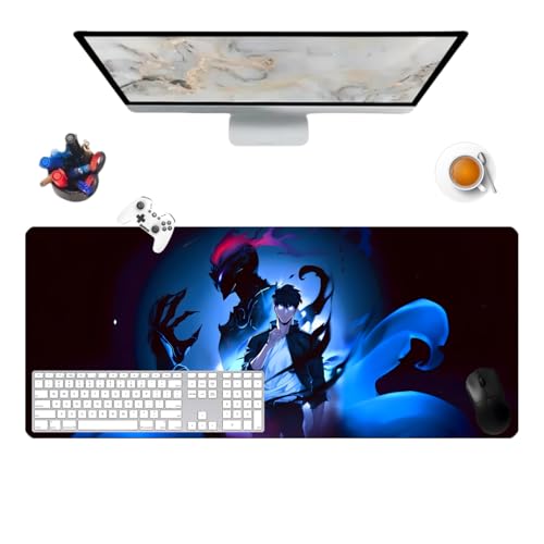 Solo Leveling Pretty Anime Mauspad für Büro, rutschfest, strukturierte Oberfläche, 900 x 400 x 3 mm, für Computer, Gamer, Zuhause und Laptops (8) von Générique