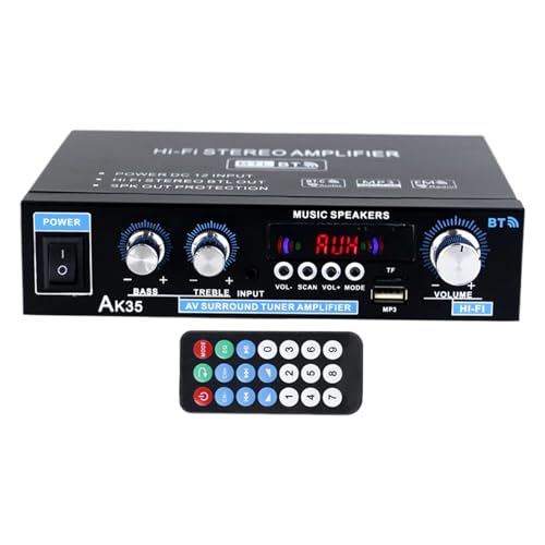 Stereo-Empfänger, Stereo-Verstärker Ak35 – kabelloser Multifunktions-Player, Surround-Sound, für Radio, Mikrofon, TV, Haus, Garage, Karaoke Stereo-Empfänger, Stereo-Verstärker Ak35 – kabelloser Multifunktions-Player, Surround-Sound, für Radio, Mikrofon, TV, Haus, Garage, Karaoke von Générique
